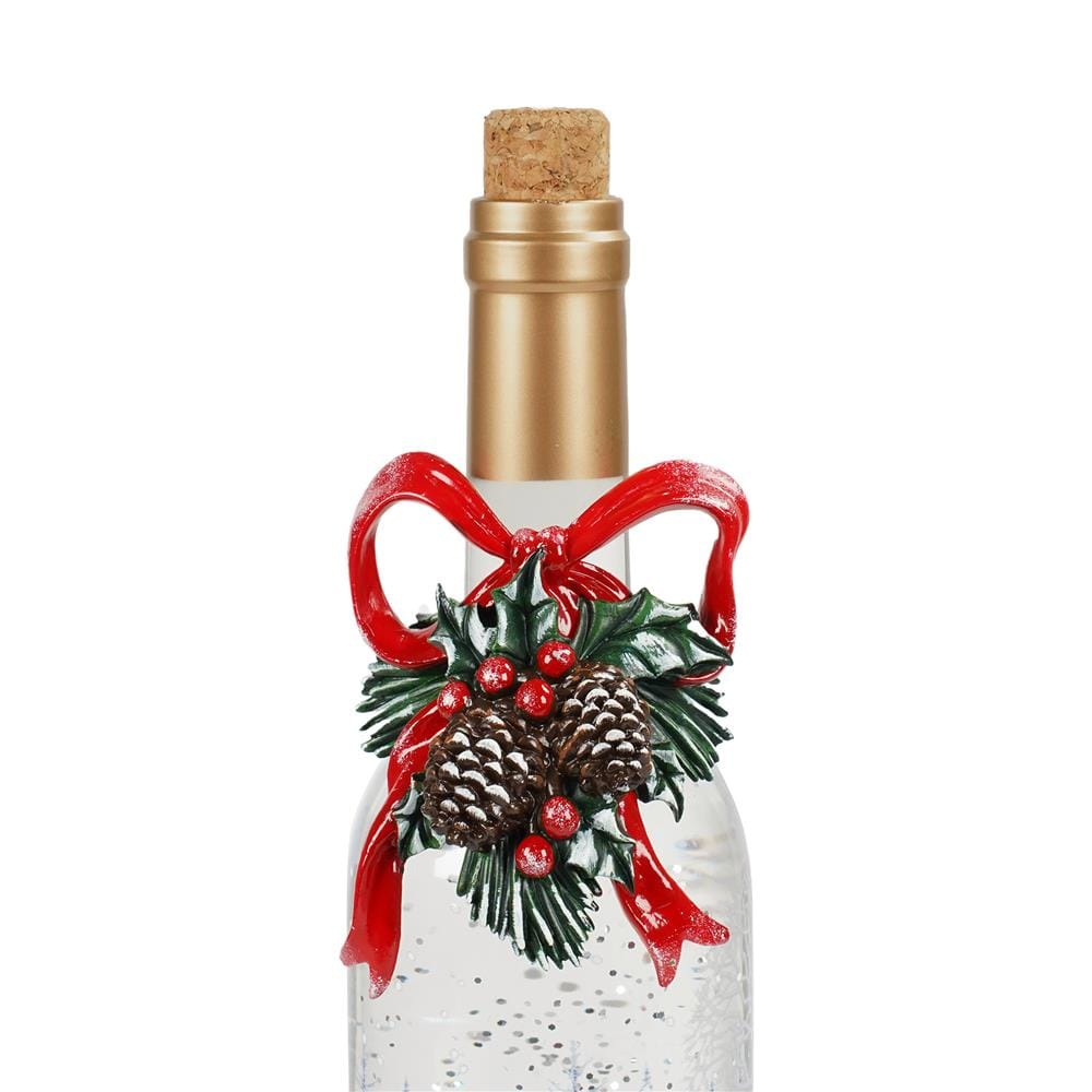 ของตกแต่งกล่องดนตรี SNAZZ SANTA BOTTLE 9.5x37.5 ซม. สีแดง