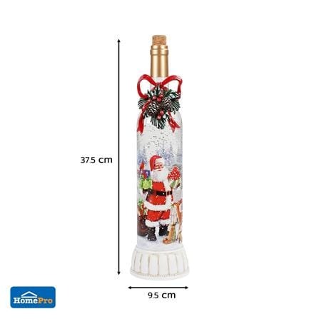 ของตกแต่งกล่องดนตรี SNAZZ SANTA BOTTLE 9.5x37.5 ซม. สีแดง_8
