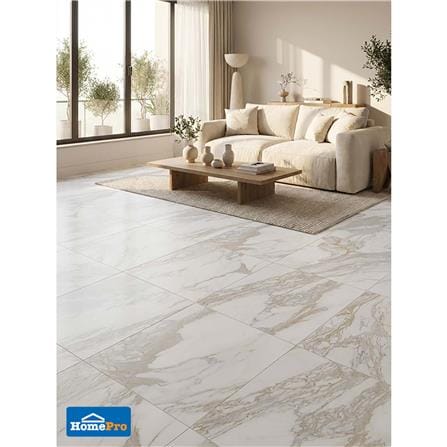 กระเบื้องพื้นพอร์ซเลน 60x60 ซม. COTTO คาลาคัตตา ขาว ซาติน PM 1.44 ตร.ม._5
