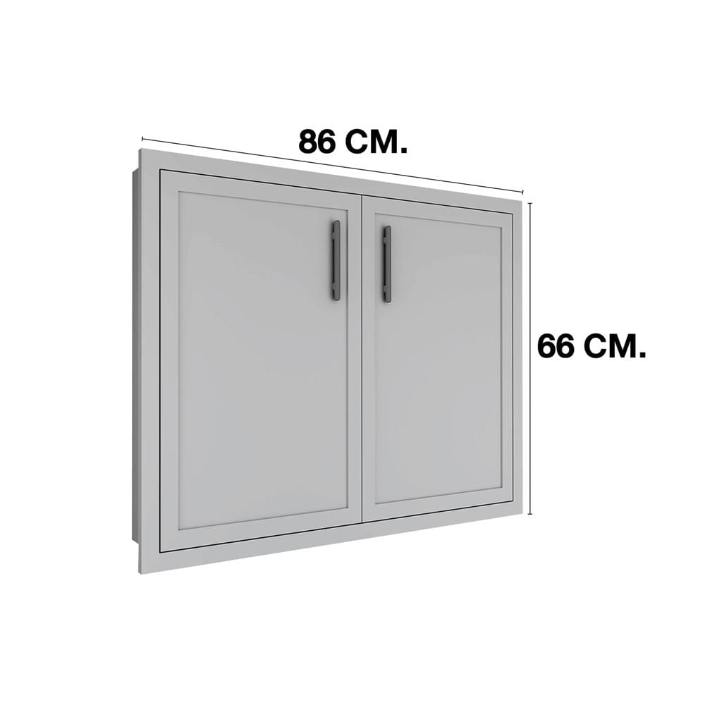 บานซิงค์คู่ MJ SLIM SHAKER 86x66 ซม. สี ELEGANT GREY