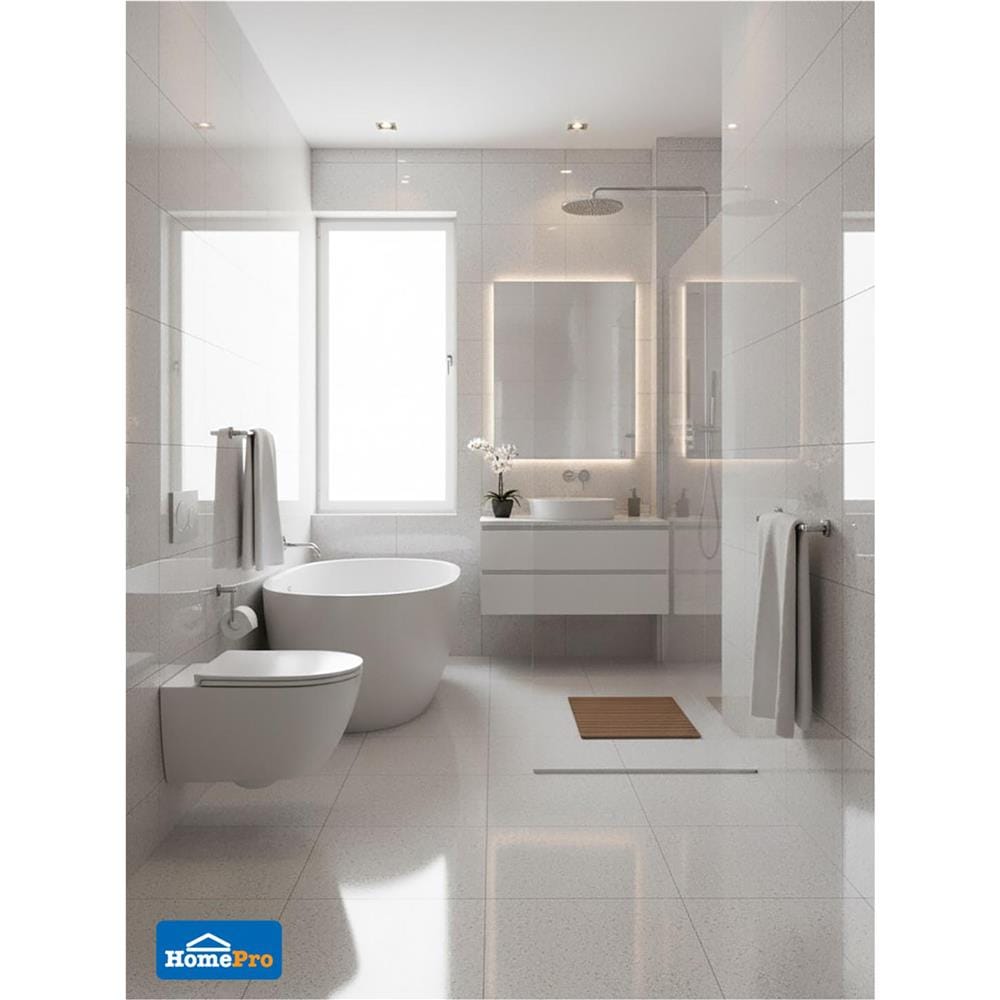 กระเบื้องพื้นพอร์ซเลน 60x60 ซม. COTTO อาเวลลิโน่ เทาอ่อน PM 1.44 ตร.ม.