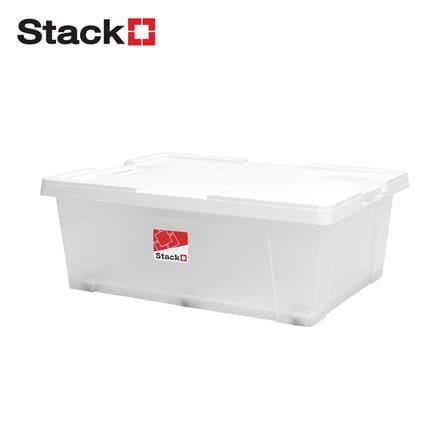 กล่องเก็บของ STACKO MORI SIZE L 85 ลิตร สีขาว/ใส_1