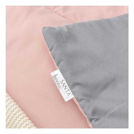 ผ้านวม SANTA BEDDING 100x90 นิ้ว สี GREY/PINK_1