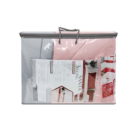 ผ้านวม SANTA BEDDING 100x90 นิ้ว สี GREY/PINK_2