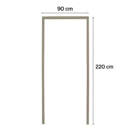 วงกบประตู UPVC MODERNWOOD 90x220 ซม. สีเบจ_4