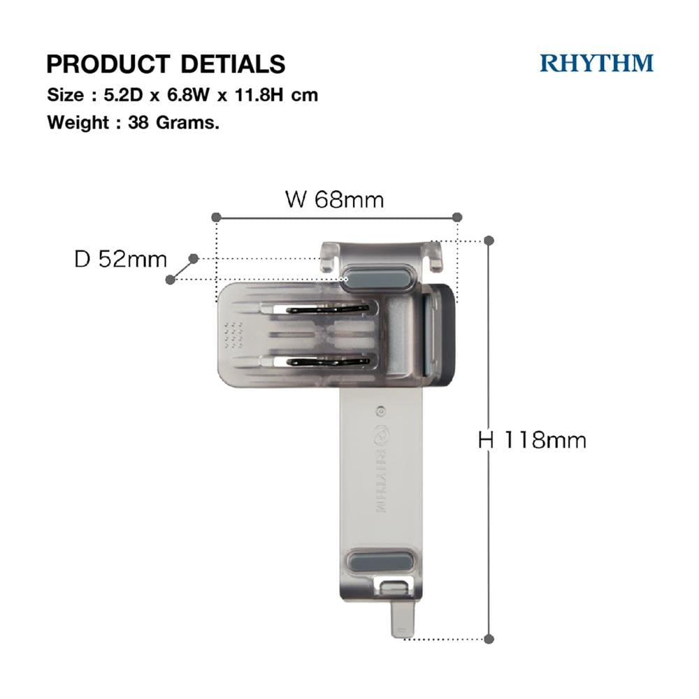 อุปกรณ์คลิปสำหรับยึดติดพัดลม RHYTHM 441116001 สีดำ