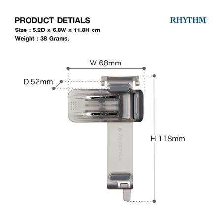 อุปกรณ์คลิปสำหรับยึดติดพัดลม RHYTHM 441116001 สีดำ_5