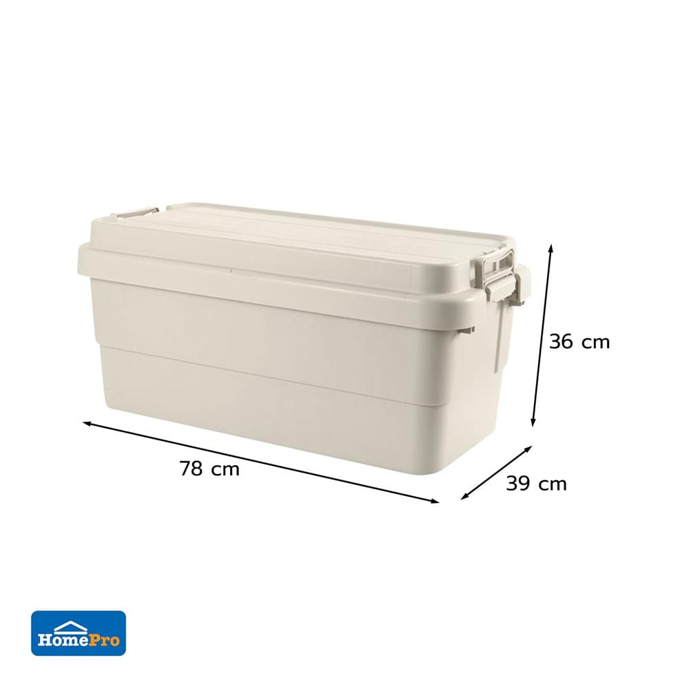 กล่องจัดเก็บท้ายรถ 65 ลิตร STACKO GLAM 78x39x36 ซม. สีเบจ