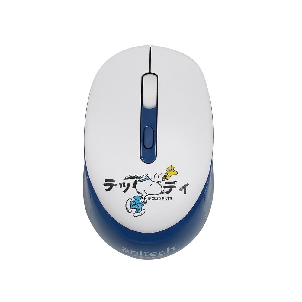 เมาส์ไร้สาย ANITECH SNOOPY W240 สีน้ำเงิน
