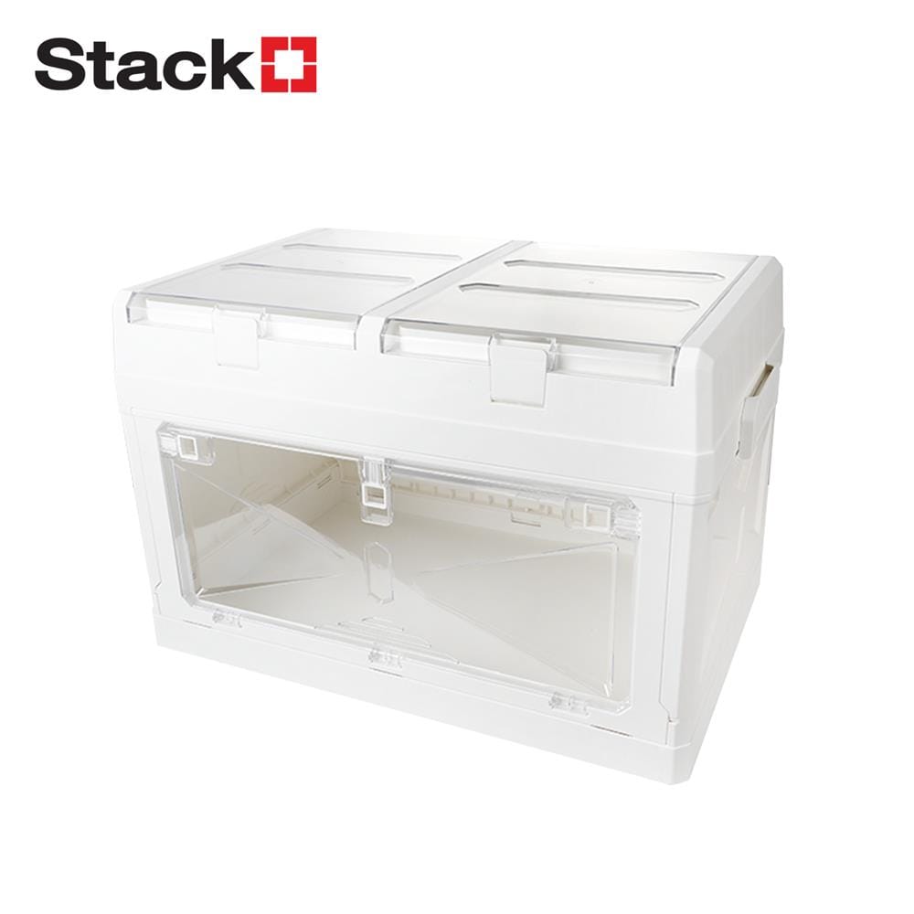 กล่องเก็บของพับได้ STACKO GLAM SIZE M 54x34.5x34.5 ซม. สีขาว