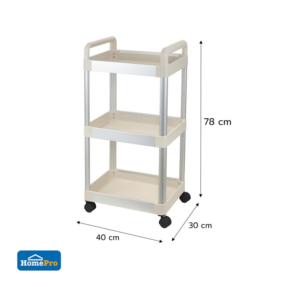 ชั้นวางของในครัว 3 ชั้น KECH NOAR SIZE M 40x30x78 ซม.