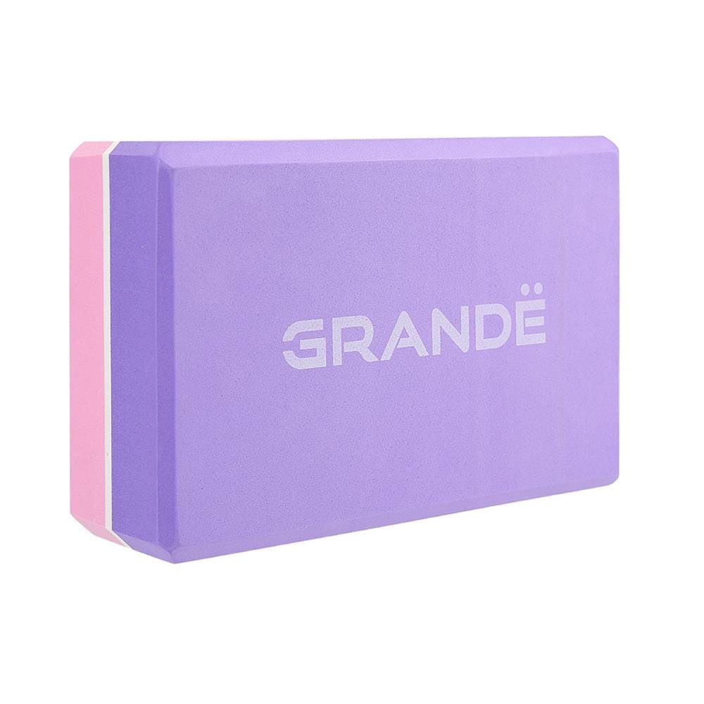 บล็อกโยคะ GRANDE สีชมพู/ม่วง
