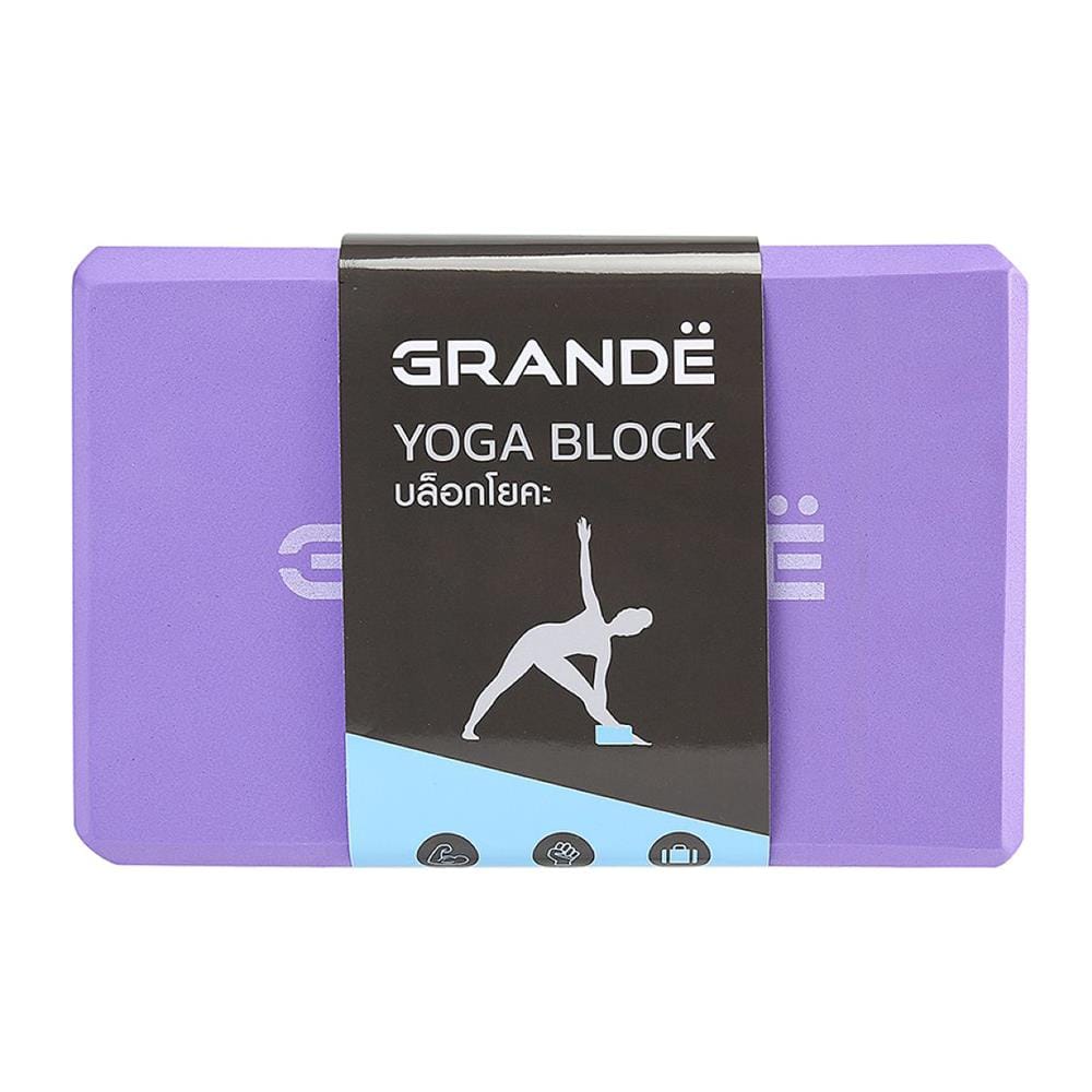 บล็อกโยคะ GRANDE สีชมพู/ม่วง