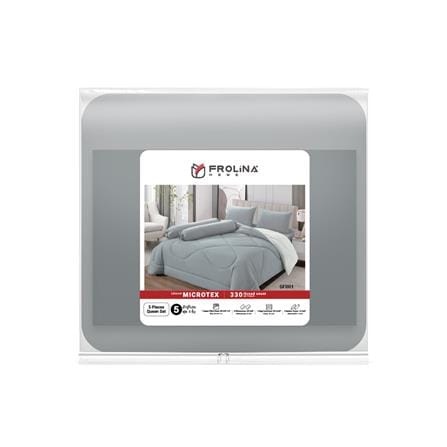 ชุดผ้าปูที่นอน 5 ฟุต (ชุด 6 ชิ้น) FROLINA MICROTEX SF001_4