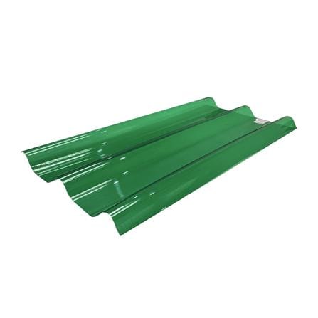 แผ่นโปร่งแสง ลอนคู่ ผิวเรียบ SUNSHIELD 1.2 มม. 0.51x1.2 ม. สีเขียว_1