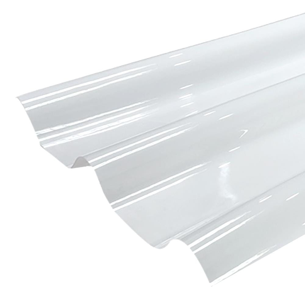 แผ่นโปร่งแสง ลอนคู่ ผิวเรียบ SUNSHIELD 1.2 มม. 0.51x1.2 ม. สีขาว