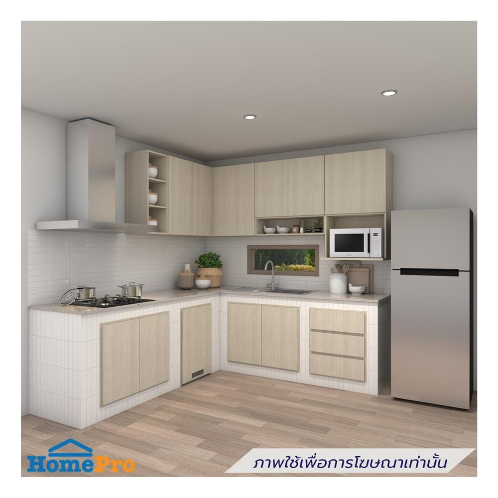 บานซิงค์คู่ WPC PARAZZO ENZO บานเพ่ 80x60 ซม. สีไลท์โอ๊ค