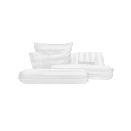 ชุดผ้าปูที่นอน 6 ฟุต (ชุด 6 ชิ้น) PICASSO TENCEL JASMINE สี WHITE_3
