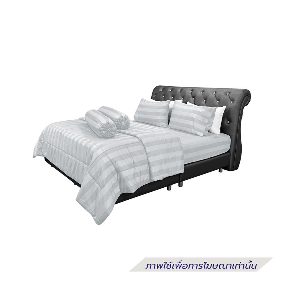 ชุดผ้าปูที่นอน 6 ฟุต (ชุด 6 ชิ้น) PICASSO TENCEL JASMINE สี GREY