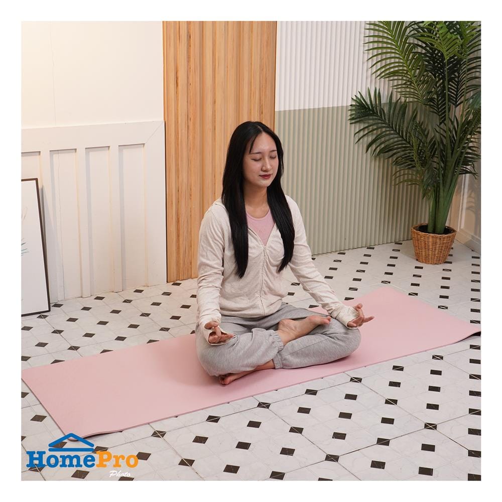 เสื่อโยคะ GRANDE SOLID TPE MAT สีชมพู