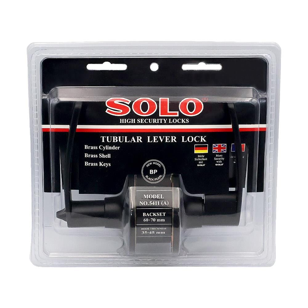 มือจับก้านโยก SOLO 5411 สีดำ