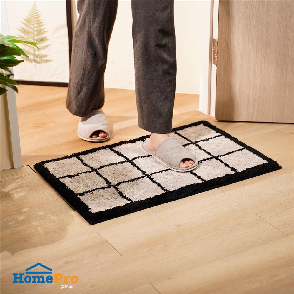 พรม HOME LIVING STYLE GRITT 45x70 ซม. สีเทา