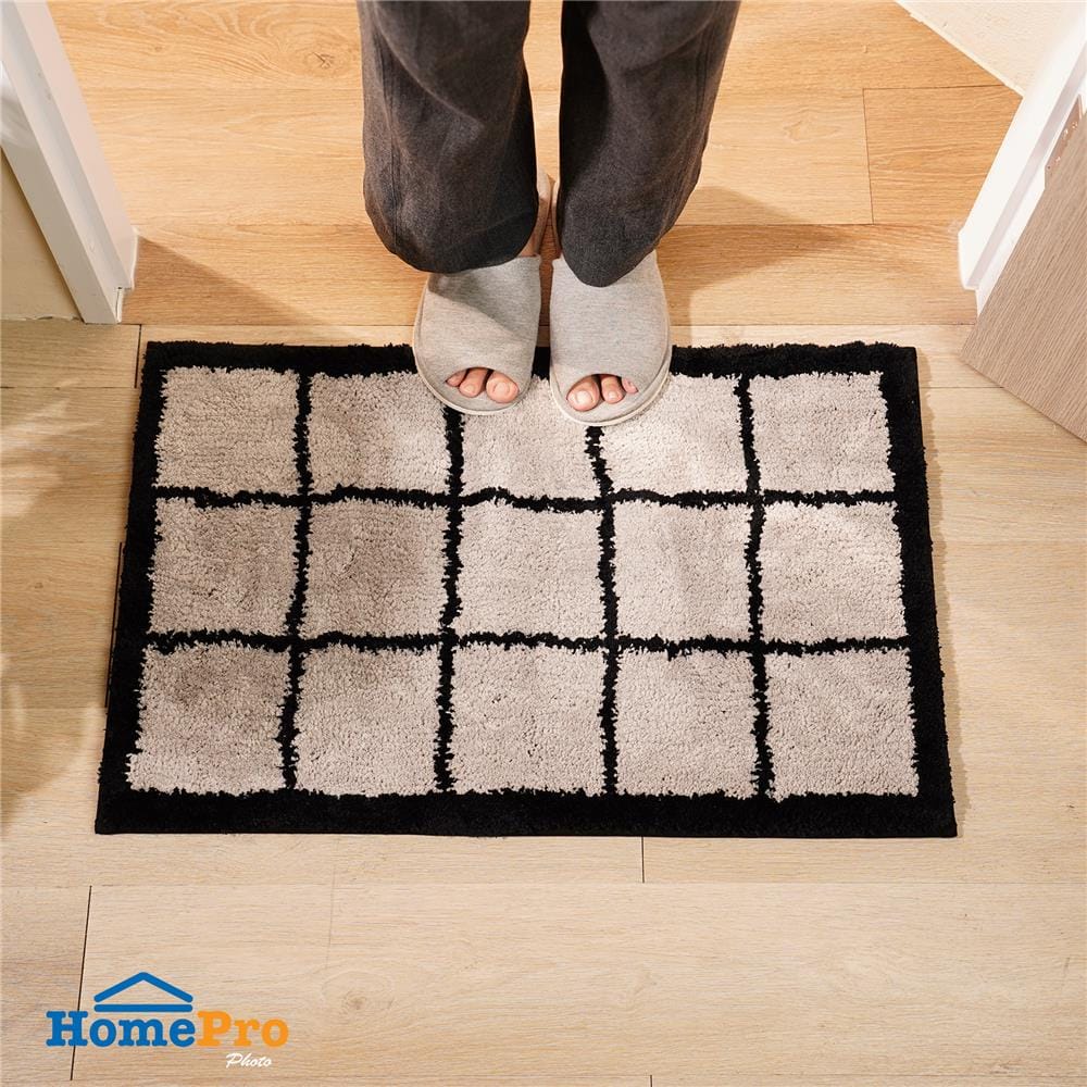 พรม HOME LIVING STYLE GRITT 45x70 ซม. สีเทา