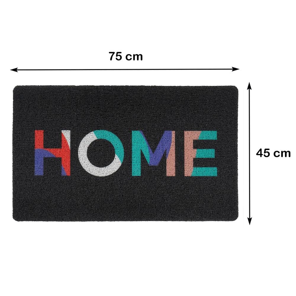 พรมเช็ดเท้าดักฝุ่น SNAZZ HOME 45x75 ซม. สีดำ