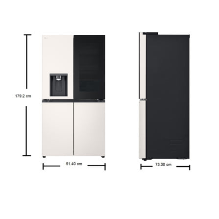 ตู้เย็น MULTI DOOR LG GC-G24FFQKB.AEEPLM1 22.5 คิว สีเบจ_7