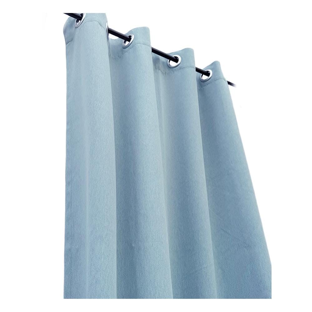 ผ้าม่าน EYELET HOME LIVING STYLE SOLID UV 130x220 ซม. สีฟ้า