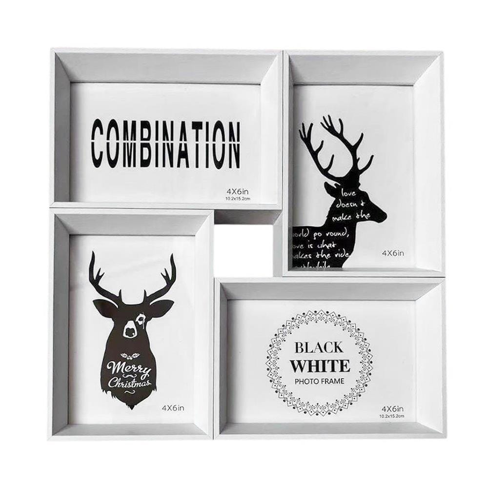 กรอบรูป 4 ช่อง SNAZZ DEER สีขาว