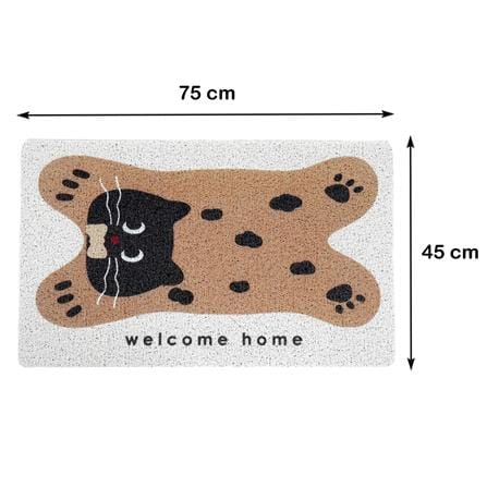 พรมเช็ดเท้าดักฝุ่น SNAZZ TAMA 45x75 ซม. สีน้ำตาล_6