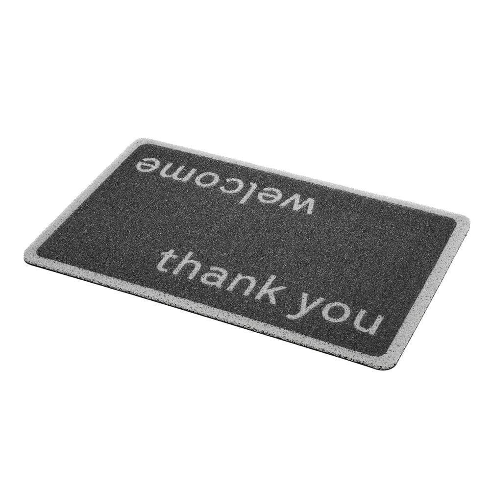 พรมเช็ดเท้าดักฝุ่น SNAZZ WEL-THANK 45x75 ซม. สีดำ