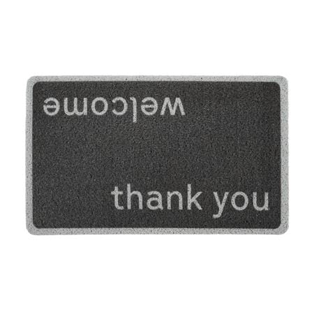 พรมเช็ดเท้าดักฝุ่น SNAZZ WEL-THANK 45x75 ซม. สีดำ_0