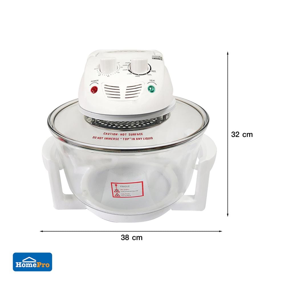 หม้ออบลมร้อน EKONO EKN HB-8015 12 ลิตร สีขาว