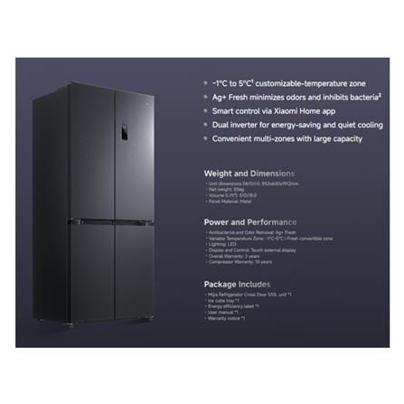 ตู้เย็น MULTI DOOR XIAOMI MRC51HMPATH 18 คิว สีดำ_7