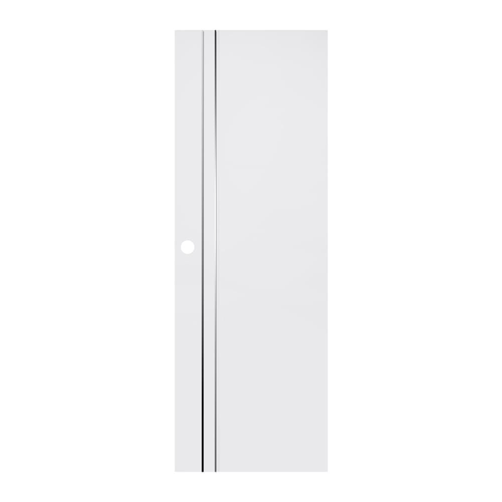ประตูห้องน้ำ UPVC เจาะลูกบิด AZLE AZ 1-WH 70x200 ซม. สีขาว