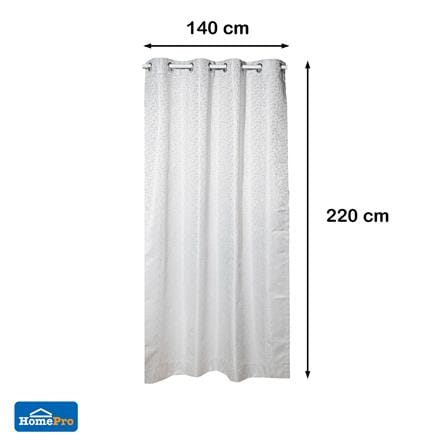 ผ้าม่าน EYELET HOME LIVING STYLE NAVARA UV 140x220 ซม. สีเทา_10