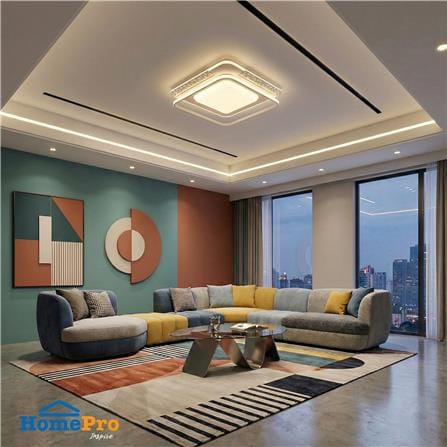 ไฟเพดาน LED CARINI CR121 20 นิ้ว 54 วัตต์ DAYLIGHT/COOL WHITE/WARM WHITE สีขาว_2