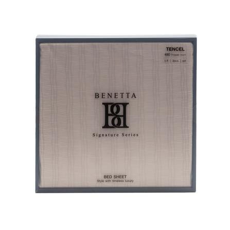 ชุดผ้าปูที่นอน 5 ฟุต (ชุด 3 ชิ้น) BENETTA VELA สี BROWN_5