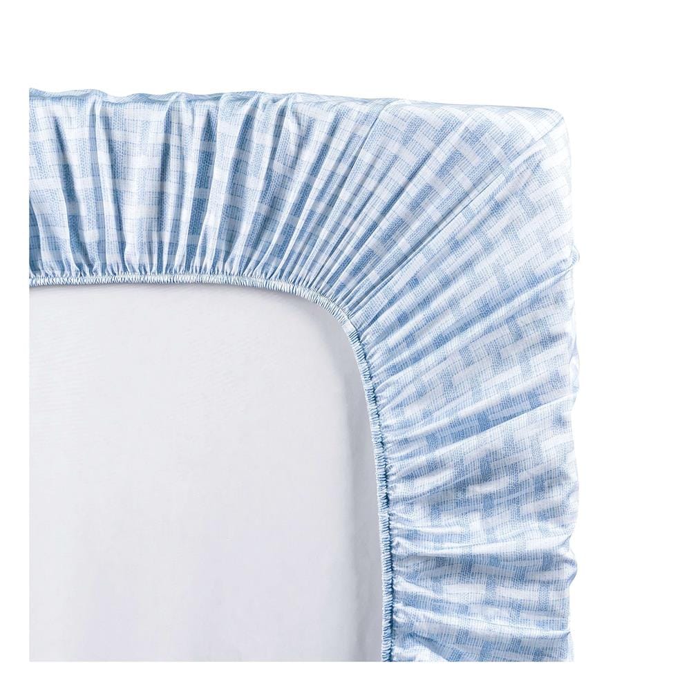 ชุดผ้าปูที่นอน 5 ฟุต (ชุด 3 ชิ้น) BENETTA LUMEA สี BLUE