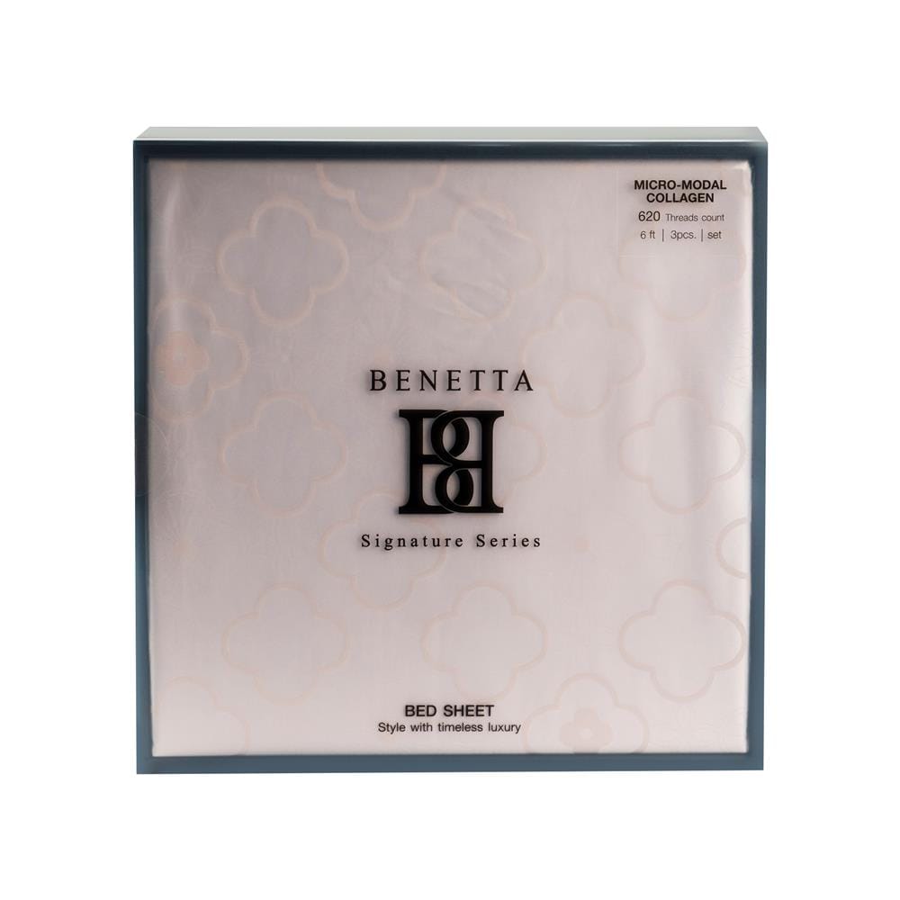 ชุดผ้าปูที่นอน 6 ฟุต (ชุด 3 ชิ้น) BENETTA RADIANT สี ROSE
