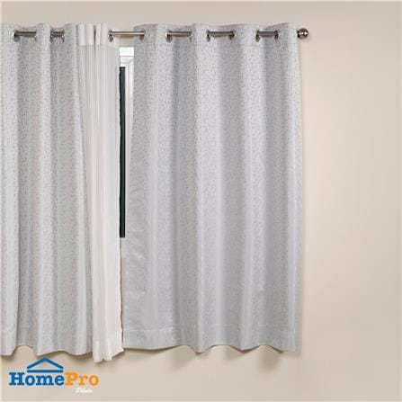 ผ้าม่าน EYELET HOME LIVING STYLE NAVARA UV 140x160 ซม. สีเทา_4