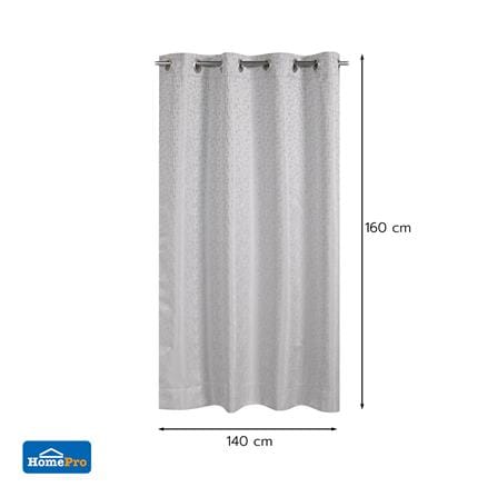 ผ้าม่าน EYELET HOME LIVING STYLE NAVARA UV 140x160 ซม. สีเทา_6