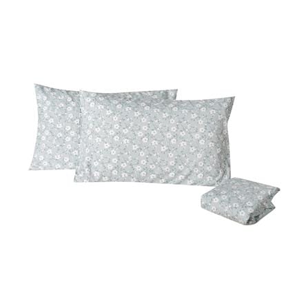 ชุดผ้าปูที่นอน 6 ฟุต (ชุด 3 ชิ้น) HOME LIVING STYLE DUO BLOOM สี GREEN (แพ็กคู่)_2