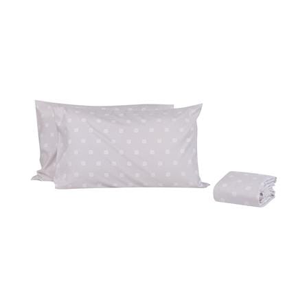 ชุดผ้าปูที่นอน 6 ฟุต (ชุด 3 ชิ้น) HOME LIVING STYLE DUO FLORA สี GREY (แพ็กคู่)_2