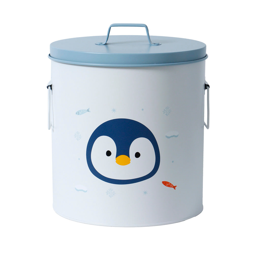 กล่องเหล็กเก็บของ STACKO LITTLE-P 22.8x22.8x26.5ซม. สีขาว/ฟ้า