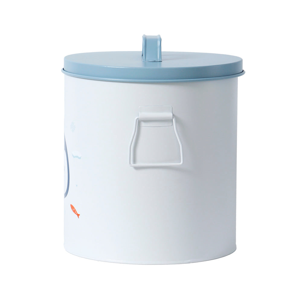 กล่องเหล็กเก็บของ STACKO LITTLE-P 22.8x22.8x26.5ซม. สีขาว/ฟ้า