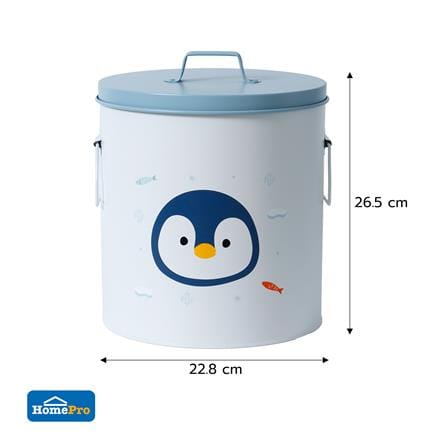 กล่องเหล็กเก็บของ STACKO LITTLE-P 22.8x22.8x26.5ซม. สีขาว/ฟ้า_5