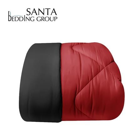 ผ้านวม SANTA BEDDING 100x90 นิ้ว สี BLACK/RED_0